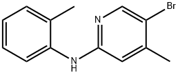 5-Bromo-4-methyl-N-(2-methylphenyl)-2-pyridinamine 구조식 이미지
