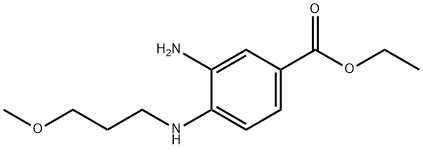Ethyl 3-amino-4-[(3-methoxypropyl)amino]benzoate Structure