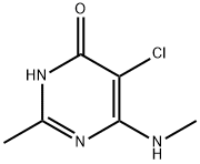 5-Chloro-2-methyl-6-(methylamino)-4-pyrimidinol Structure