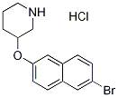 3-[(6-Bromo-2-naphthyl)oxy]piperidinehydrochloride 구조식 이미지