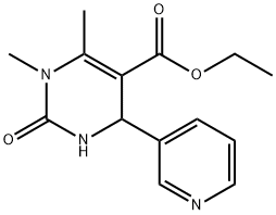 Ethyl 1,6-dimethyl-2-oxo-4-(3-pyridinyl)-1,2,3,4-tetrahydro-5-pyrimidinecarboxylate Structure