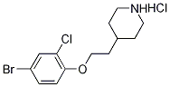 4-[2-(4-Bromo-2-chlorophenoxy)ethyl]piperidinehydrochloride Structure
