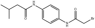 N-{4-[(2-Bromoacetyl)amino]phenyl}-3-methylbutanamide 구조식 이미지