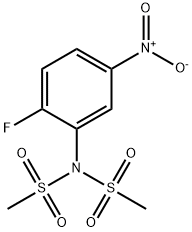 N-(2-Fluoro-5-nitrophenyl)-N-(methylsulfonyl)-methanesulfonamide 구조식 이미지