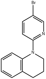 1-(5-Bromo-2-pyridinyl)-1,2,3,4-tetrahydroquinoline 구조식 이미지