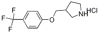 3-{[4-(Trifluoromethyl)phenoxy]methyl}pyrrolidinehydrochloride Structure