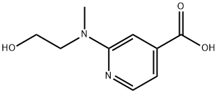 2-[(2-Hydroxyethyl)(methyl)amino]isonicotinic acid Structure
