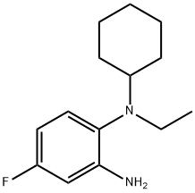 N~1~-Cyclohexyl-N~1~-ethyl-4-fluoro-1,2-benzenediamine 구조식 이미지