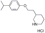 3-[2-(4-Isopropylphenoxy)ethyl]piperidinehydrochloride Structure