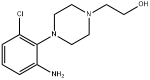 2-[4-(2-Amino-6-chlorophenyl)-1-piperazinyl]-1-ethanol 구조식 이미지