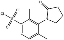 benzenesulfonyl chloride, 2,4-dimethyl-3-(2-oxo-1-pyrrolid 구조식 이미지