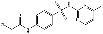 acetamide, 2-chloro-N-[4-[[(4-methyl-2-pyrimidinyl)amino]s 구조식 이미지