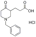 3-piperidinepropanoic acid, 4-oxo-1-(phenylmethyl)- Structure