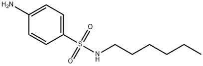 benzenesulfonamide, 4-amino-N-hexyl- 구조식 이미지