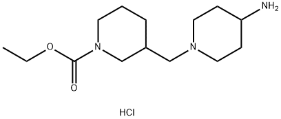 1-piperidinecarboxylic acid, 3-[(4-amino-1-piperidinyl)met 구조식 이미지