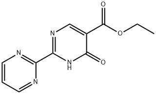 Ethyl 6-oxo-2-(pyrimidin-2-yl)-1,6-dihydropyrimidine-5-carboxylate 구조식 이미지