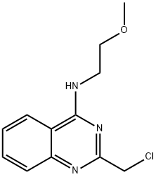 2-(Chloromethyl)-N-(2-methoxyethyl)quinazolin-4-amine 구조식 이미지