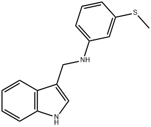 N-(1H-Indol-3-ylmethyl)-3-(methylthio)aniline Structure