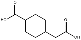 4-(Carboxymethyl)cyclohexanecarboxylic acid Structure