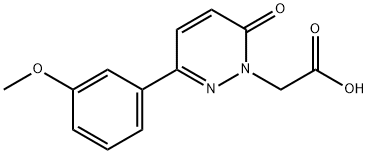[3-(3-Methoxyphenyl)-6-oxopyridazin-1(6H)-yl]-acetic acid Structure