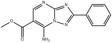 Methyl 7-amino-2-phenyl[1,2,4]triazolo-[1,5-a]pyrimidine-6-carboxylate Structure