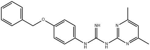 N-[4-(Benzyloxy)phenyl]-N'-(4,6-dimethylpyrimidin-2-yl)guanidine Structure