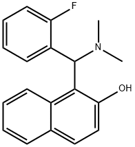 1-[(Dimethylamino)(2-fluorophenyl)methyl]-2-naphthol Structure