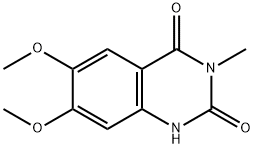 6,7-Dimethoxy-3-methylquinazoline-2,4(1H,3H)-dione Structure