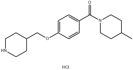 4-Methyl-1-[4-(piperidin-4-ylmethoxy)benzoyl]-piperidine hydrochloride 구조식 이미지