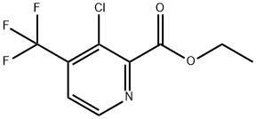 Ethyl 3-chloro-4-(trifluoromethyl)-2-pyridinecarboxylate 구조식 이미지