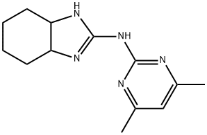 4,6-Dimethyl-N-(octahydro-2H-benzimidazol-2-ylidene)pyrimidin-2-amine Structure