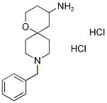 9-Benzyl-1-oxa-9-azaspiro[5.5]undecan-4-amine dihydrochloride 구조식 이미지