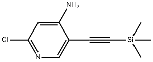 2-Chloro-5-[2-(trimethylsilyl)ethynyl]pyridin-4-amine Structure