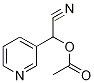 Cyano(pyridin-3-yl)methyl acetate Structure