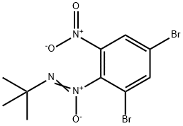 tert-Butyl(2,4-dibromo-6-nitrophenyl)diazene oxide 구조식 이미지