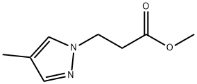 Methyl 3-(4-methyl-1H-pyrazol-1-yl)propanoate 구조식 이미지