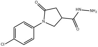 1-(4-Chlorophenyl)-5-oxopyrrolidine-3-carbohydrazide Structure