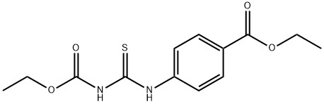 Ethyl 4-({[(ethoxycarbonyl)amino]methanethioyl}-amino)benzoate 구조식 이미지