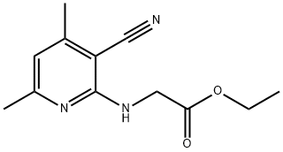 Ethyl (3-Cyano-4,6-dimethylpyridin-2-ylamino) acetate 구조식 이미지