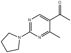 1-(4-Methyl-2-pyrrolidin-1-ylpyrimidin-5-yl)-ethanone Structure