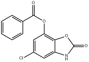 5-Chloro-2-oxo-2,3-dihydro-1,3-benzoxazol-7-yl-benzenecarboxylate 구조식 이미지