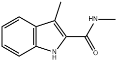 N,3-Dimethyl-1H-indole-2-carboxamide 구조식 이미지