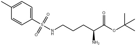 tert-부틸N~5~-[(4-메틸페닐)술포닐]-L-오르니티네이트 구조식 이미지