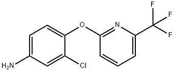 3-Chloro-4-{[6-(trifluoromethyl)pyridin-2-yl]oxy}aniline Structure