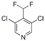 3,5-Dichloro-4-(difluoroMethyl)pyridine, 97% Structure