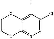 7-Chloro-8-iodo-2,3-dihydro-[1,4]dioxino[2,3-b]pyridine Structure