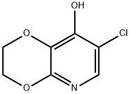 7-Chloro-2,3-dihydro-[1,4]dioxino[2,3-b]pyridin-8-ol 구조식 이미지