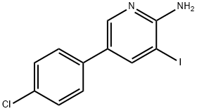 5-(4-Chlorophenyl)-3-iodopyridin-2-amine Structure