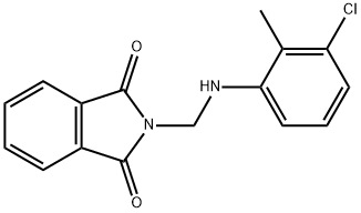 2-{[(3-Chloro-2-methylphenyl)amino]-methyl}-1H-isoindole-1,3(2H)-dione Structure