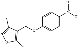 3,5-Dimethyl-4-[(4-nitrophenoxy)methyl]isoxazole 구조식 이미지